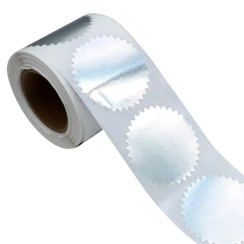 Embosser Stickers Gold Silver 50mm 250pcs for Metal Embossing Stamp Self Adhered Label Scrapbooking