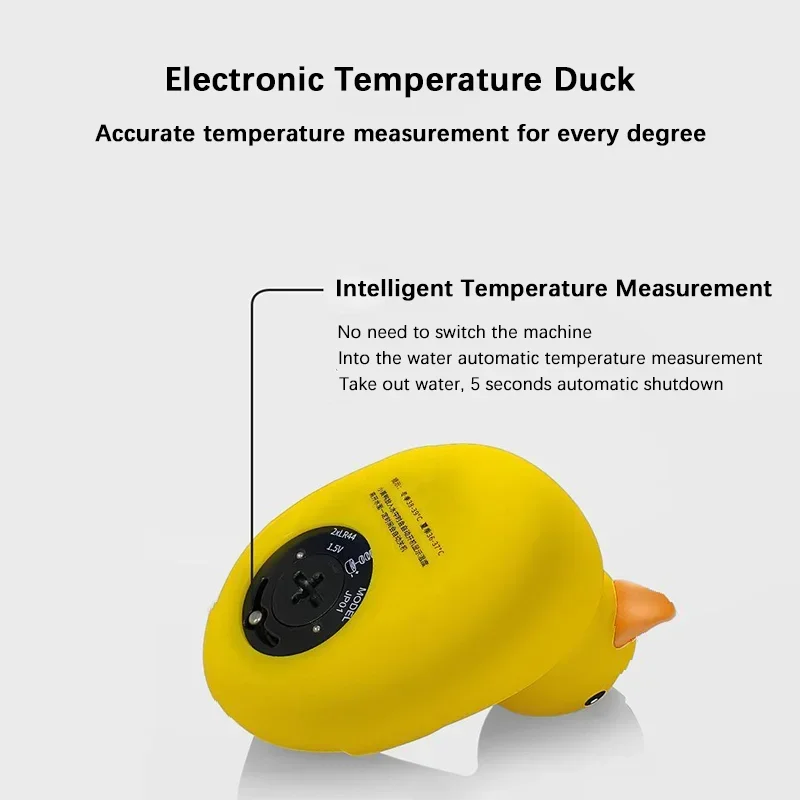 1PC Thermometer Little Yellow Duck Baby Bathtub Shower Water Thermometer Baby Safe Temperature Sensor Floating Waterproof Baby