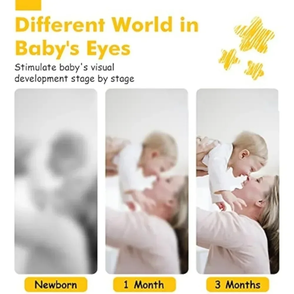 Baby Visual Stimulation Card Montessori Toys Black and White High Contrast Flash Cards Learning Educational Toys for Baby Gifts 5