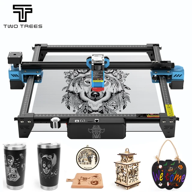 Twotrees-Machine de gravure laser sur bois CNC, TTS, 40W, 80W, Quartzite, Graveur laser sur métal, Contrôle WiFi, NW, Machine de découpe acrylique 1