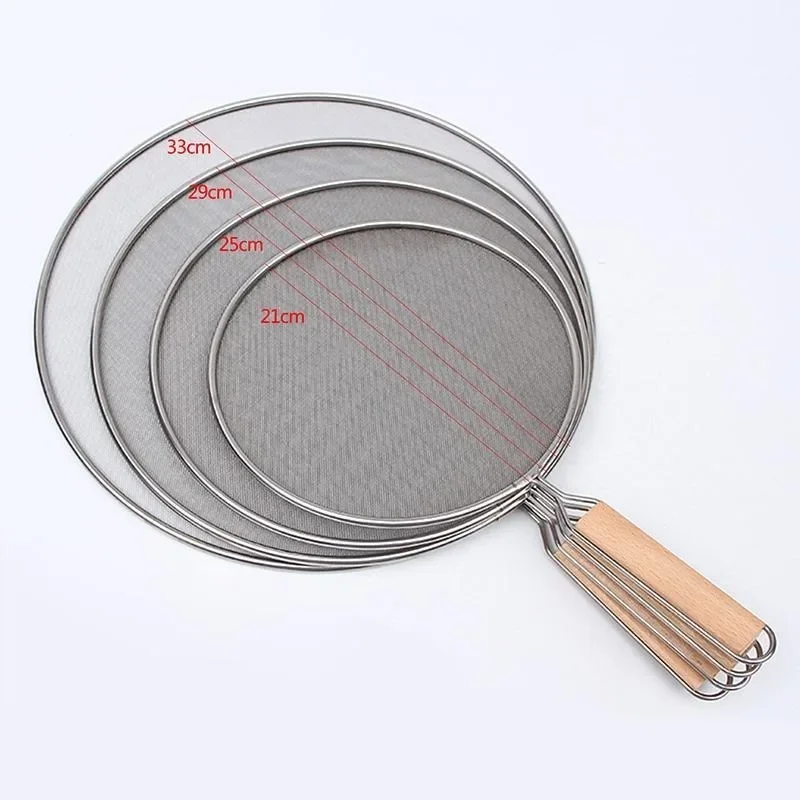 Description Picture 2 of itemKitchenware Splatte Stainless Steel Frying Pans Grease Oil Guard Cooking Splash Protection Lid