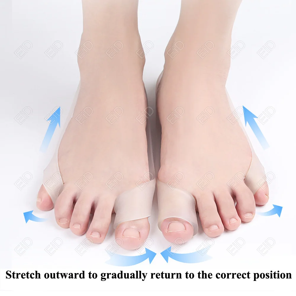 EiD Große & kleine Toe Separator Hallux Valgus Bunion Corrector Hammer Kappe Haarglätter Fuß Schmerzen Relief Orthopädische Pediküre Werkzeuge – Detail 17