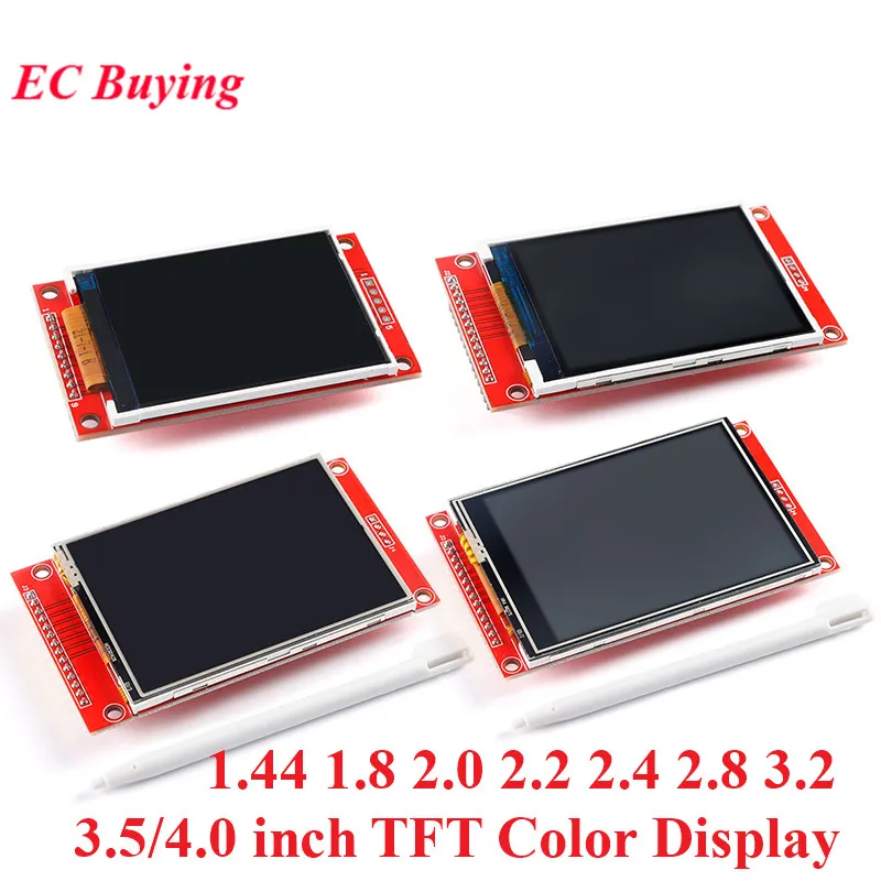 

1.44 1.8 2.0 2.2 2.4 2.8 3.2 3.5 4.0 inch SPI TFT LCD Screen Colorful Touch Display Module ILI9341 ILI9488 480*320 240*320 Drive