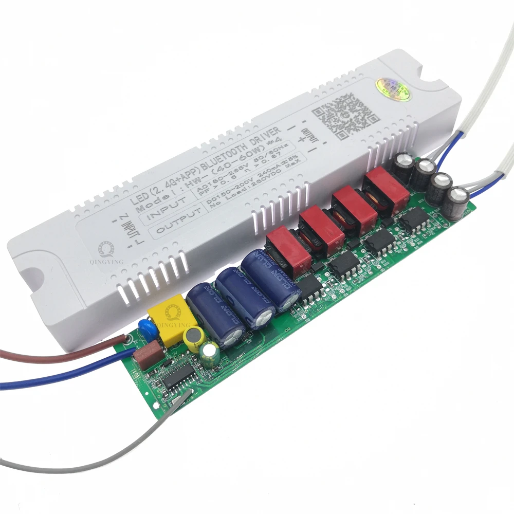 LED Driver 40-60Wx4 240W 2.4G APP & Remote Control, Dimming and Color-Changeable Lighting Transformer For Chandelier LED Tape