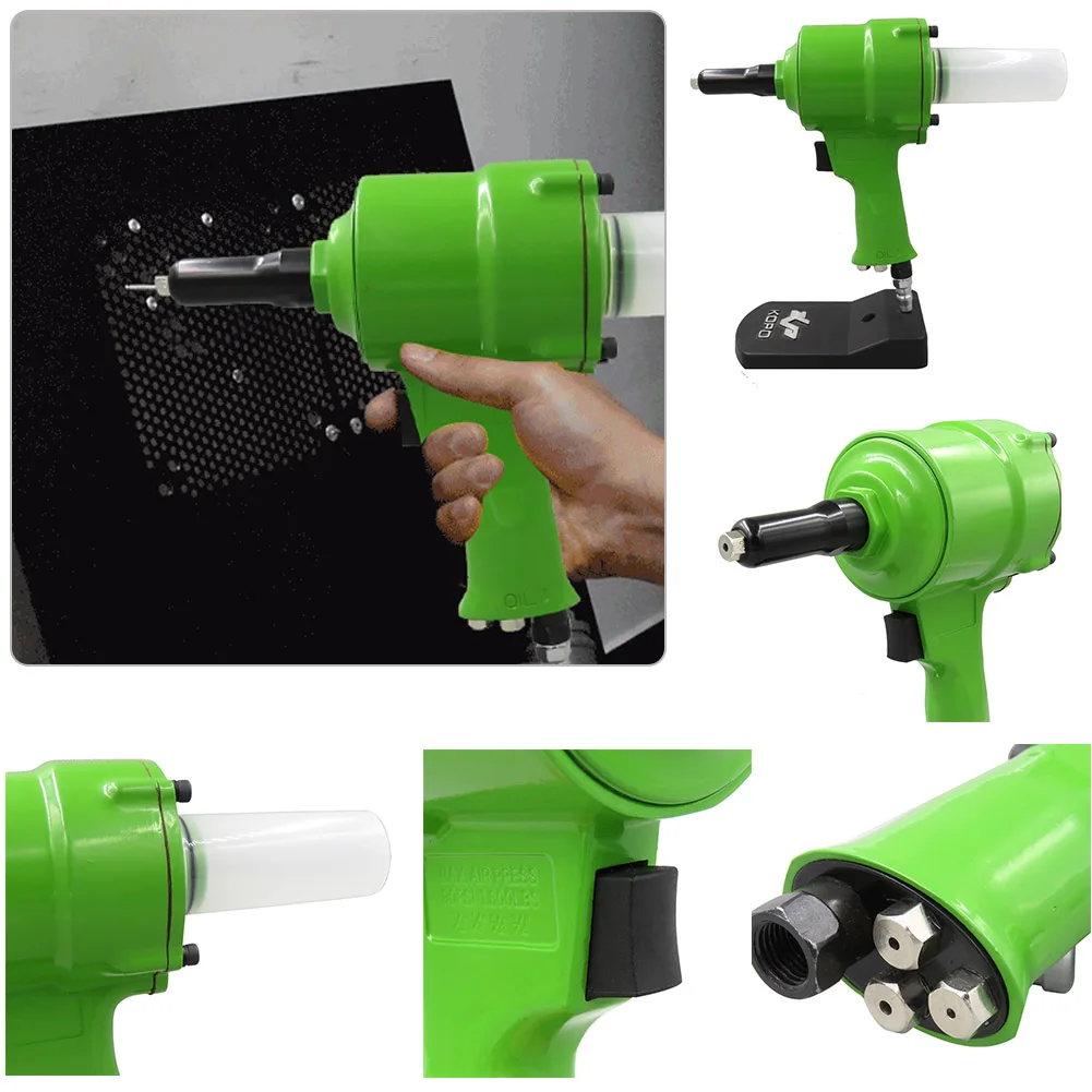 Classic Texture Durable Pneumatic Pistol Type Pop Rivet Gun Practical Multi-functional Air Power Operated Riveter Air Riveter 6