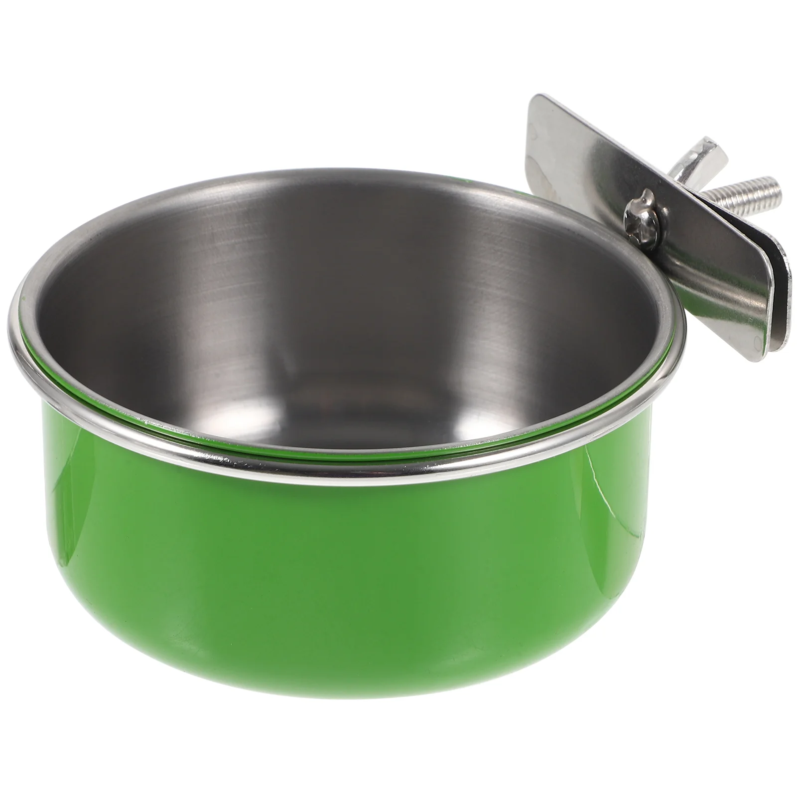 

Parrot Food Bowl Metal Bird Food Feeder for Cockatiel Parakeet Budgerigar