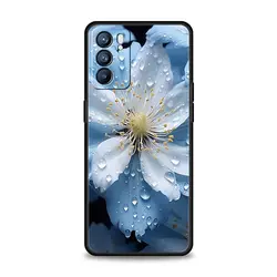Elegant Floral and Leaf Design Phone Case - Oppo A95 (A7)