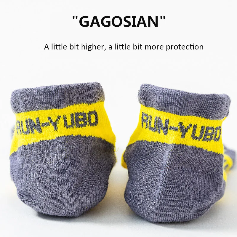 GYMIGO Men Running Socks Breathable Soft Ankle Fitness Basketball Socks Absorb Sweat Sport Socks For Gym