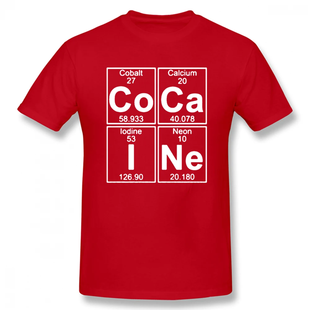 

Cocaine Chemistry Atoms T Shirts Graphic Cotton Streetwear Short Sleeve Grandpa Daddy Father Day's T-shirt Mens 2022