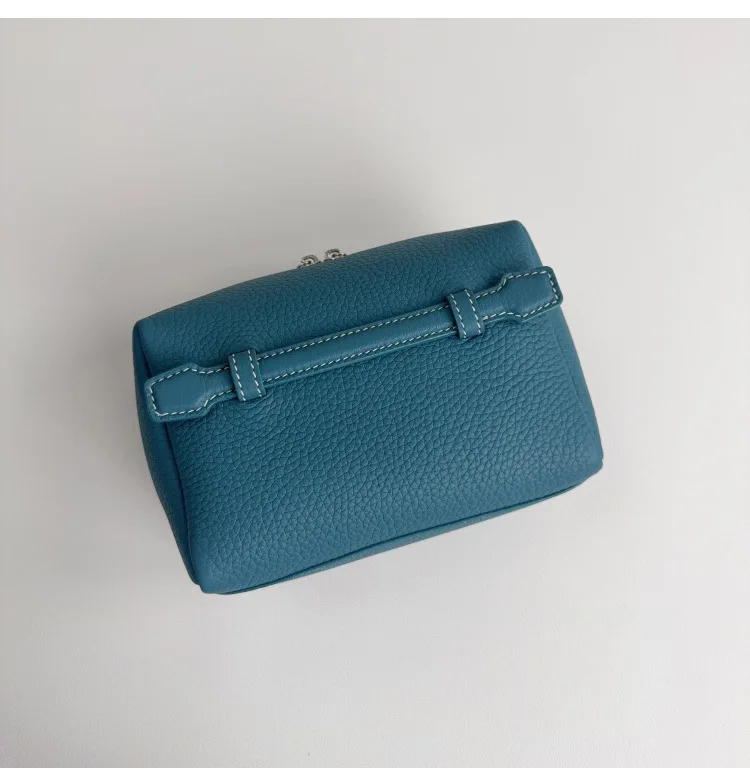 Kosmetiktasche aus echtem Leder, tragbarer Reise-Organizer, Make-up-Tasche für Telefon, Toilettenartikel, Aufbewahrung, Rindsleder, Make-up-Tasche für Damen – Detail 26