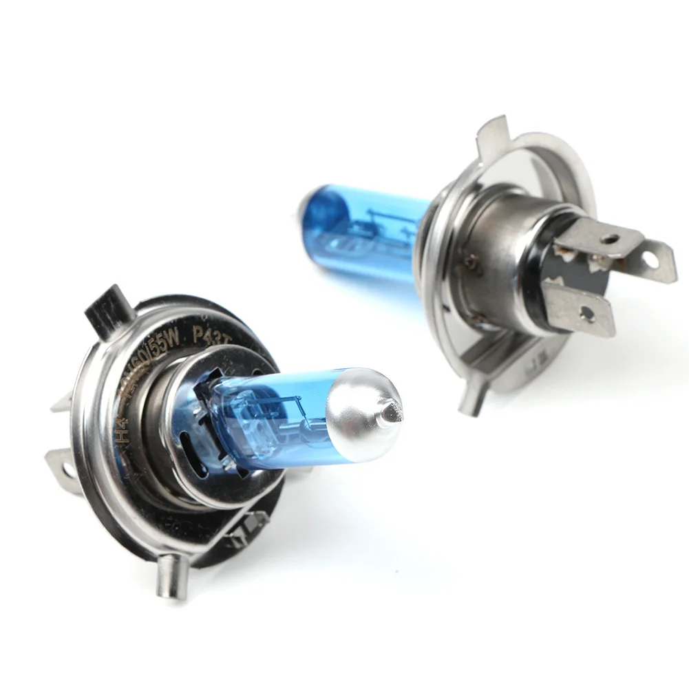 2PCS Super White H4 55W DC12V Bi-Xenon HID High Low Beam Headlight Bulb 6000K Light Lamps Su Car Parts 3