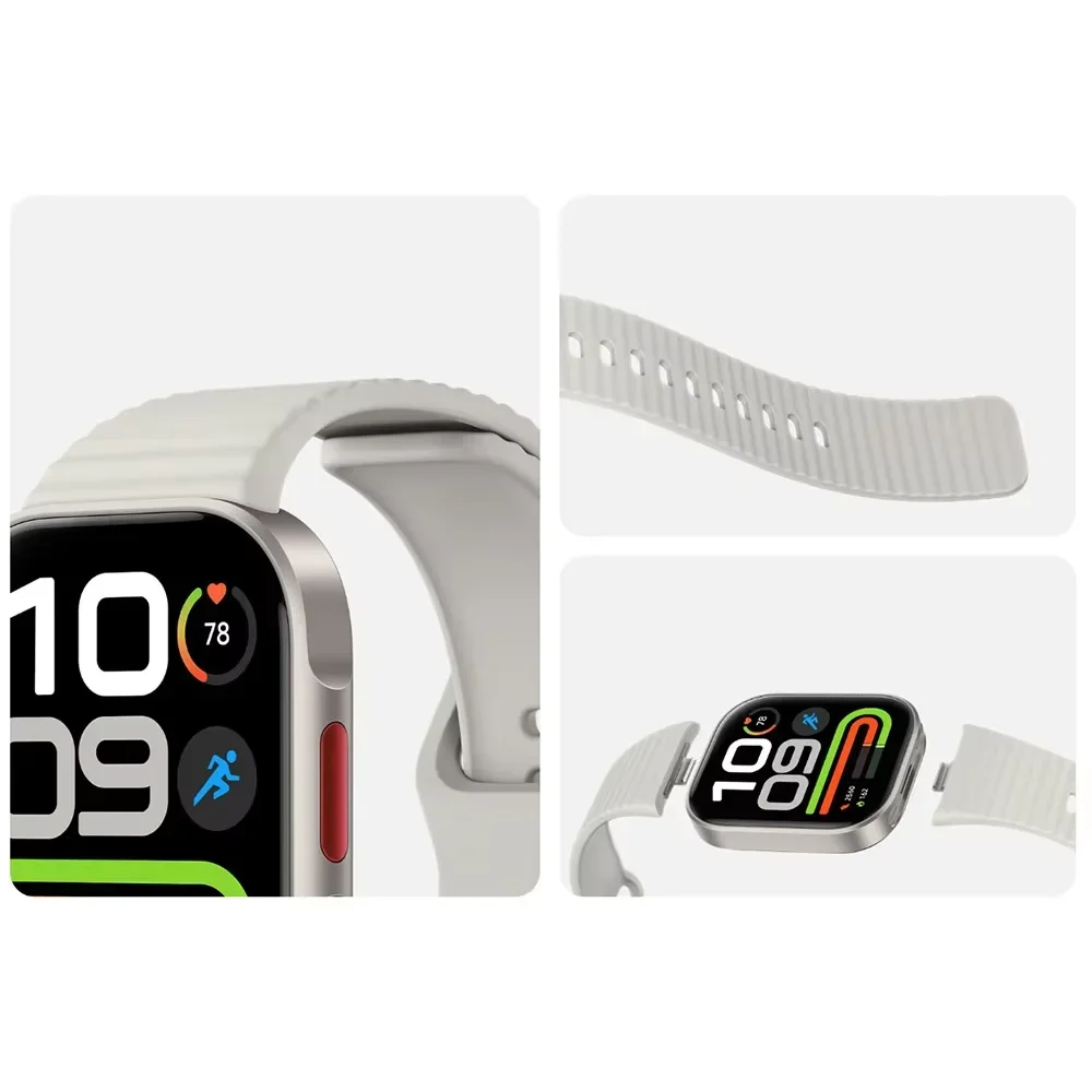 Premium Silicone Sport Strap - Comfortable Bracelet Band for Smartwatches