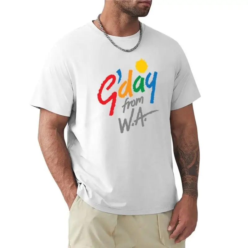 

G'day from WA T-Shirt Tee shirt boys t shirts plain white t shirts men black men summer teeshirt