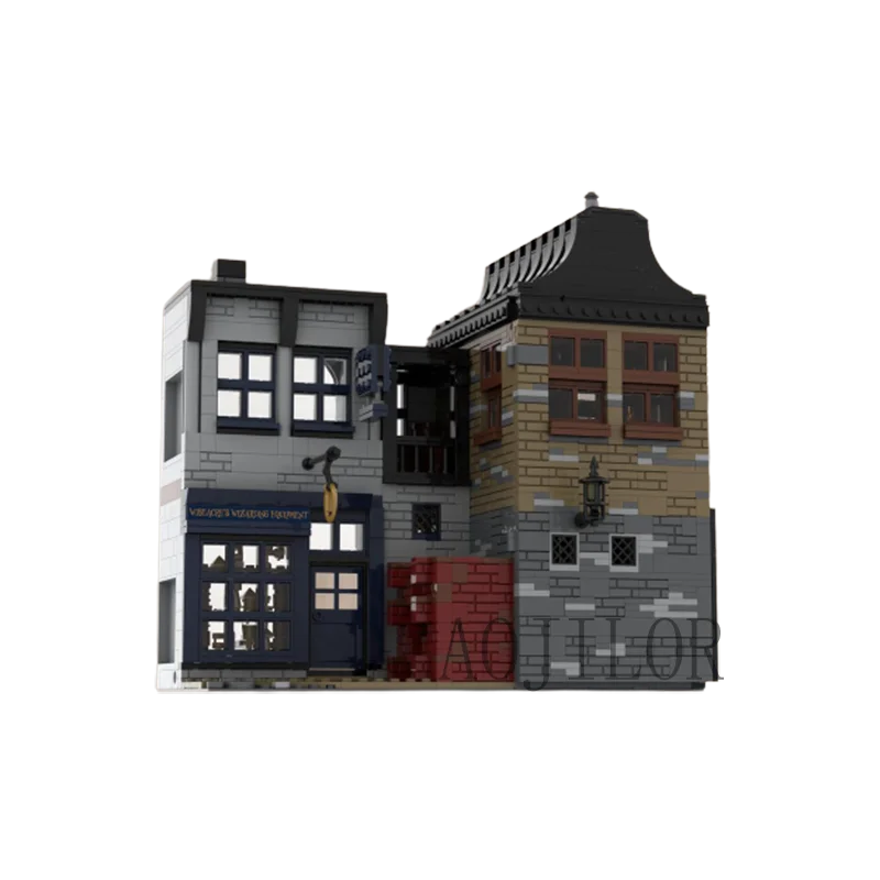 2089 Pz Moc Che Perde Calderone E Attrezzature Magiche Di Wiseacre Diagon Alley Building Blocks Architettura Modello Giocattolo Mattoni Regali Di Fest