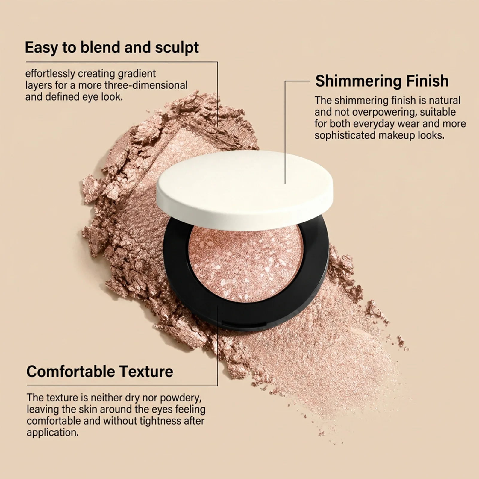 Natural Matte Eyeshadow Palette Earth Tones Waterproof Makeup_voghion.com