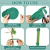 Self Adhesive Plant Nylon Cable Tie Green Adjustable Plants Hook Loop Support Garden Twine Bandage Reusable Fastener Tape Strips 5