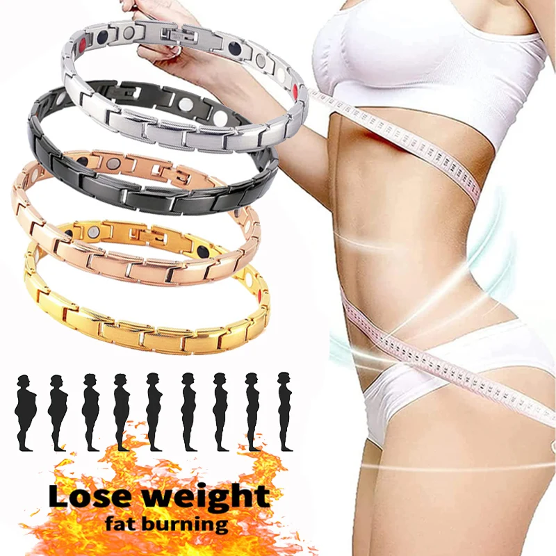 Fashion Magnetic Detox Slimming Bracelet Blood Circulation Magnetic Therapy Bracelet Health Care Energy Jewelry Gift Women Men