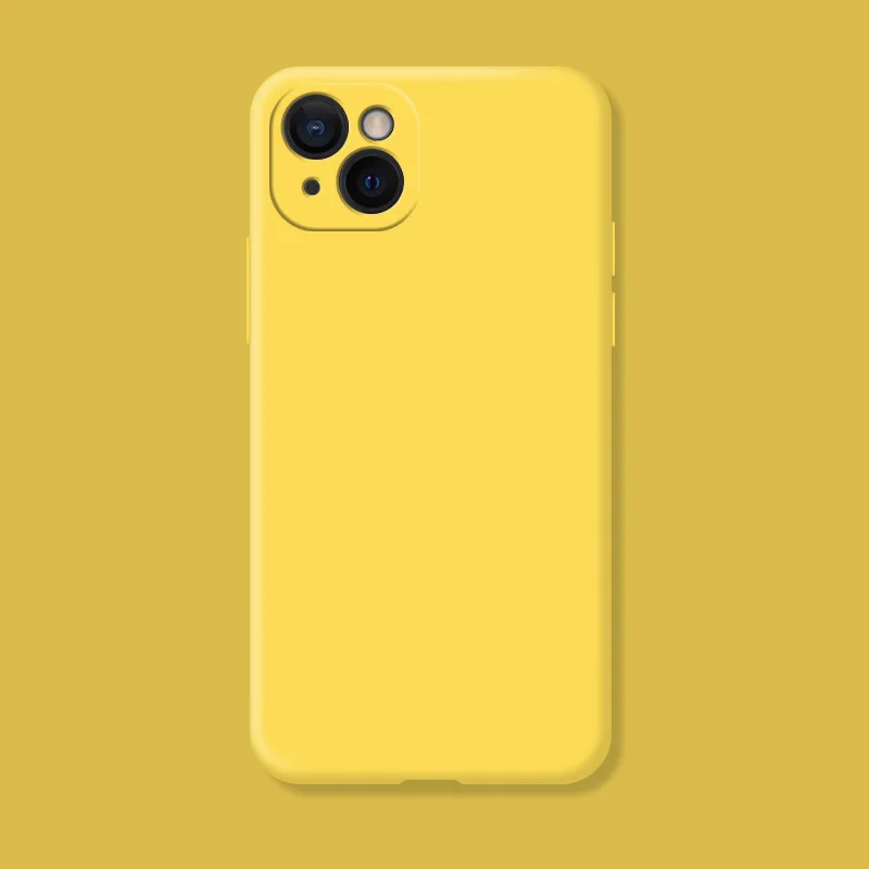 Premium Shockproof TPU Liquid Silicone Protective Phone Back Case - Original Cover