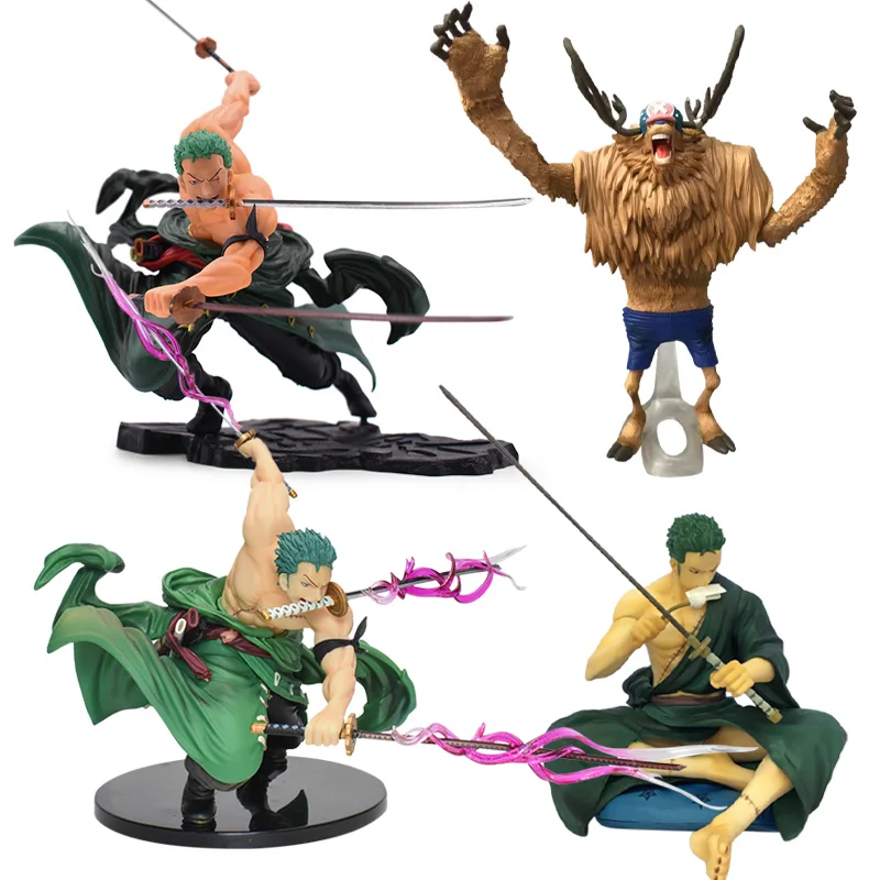 

One Piece Anime Figure Toy Monkey·D·Luffy Zoro Tony Tony Chopper Figures Collectible Model Toys