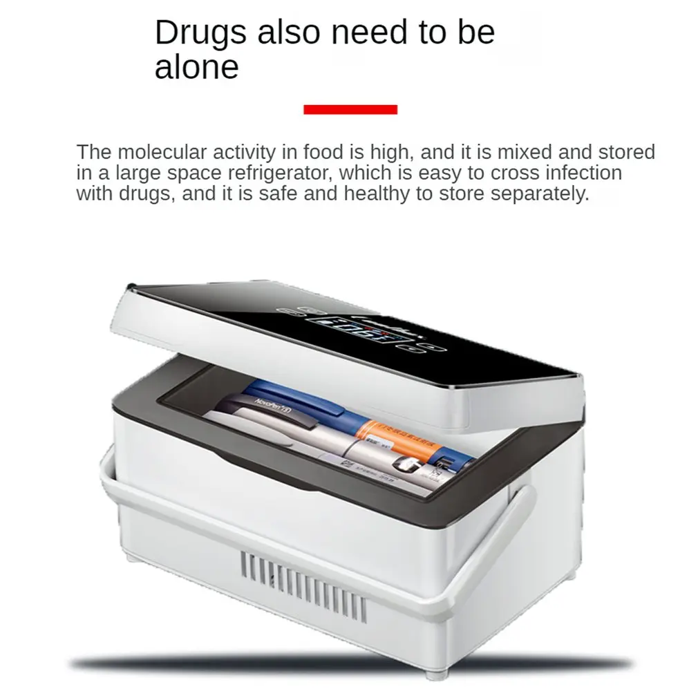 Tragbare Medizin Kühlschrank Wiederaufladbare USB Auto Adapter Insulin  Kühlbox Mini Medizin Kühlschrank Reise Drug Reefer - AliExpress