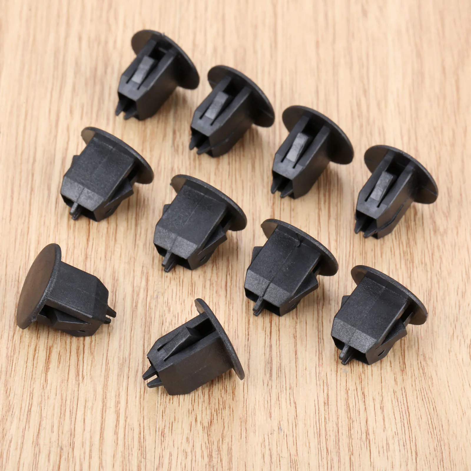 25 Clip Fermo Ruota In Plastica Per Auto – Rondelle Di Fissaggio Passaruota Con T-Bolt, Diametro 22mm, Nero, Ricambio OEM 4F0825429A
