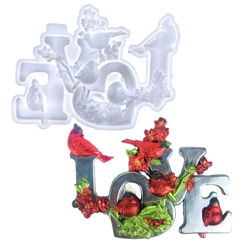

Resin Love Molds Love Resin Mold For Jewelry Making Washable Foldable Unique Home Decoration Mould New Year Gift For Craft Lover