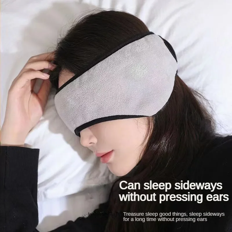 Soft Earmuff Sleep Mask Peluche Sleeping Eye Mask Confortevole Night Eye Cover Per Le Donne Warm Relax Blindfold Cotton Eyes Bandage