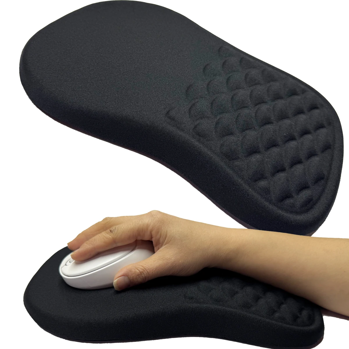 Tapis de souris ergonomique Halloween avec support de poignet, conçu pour un mouvement de souris facile et réactif avec coussin en mousse viscoélastique