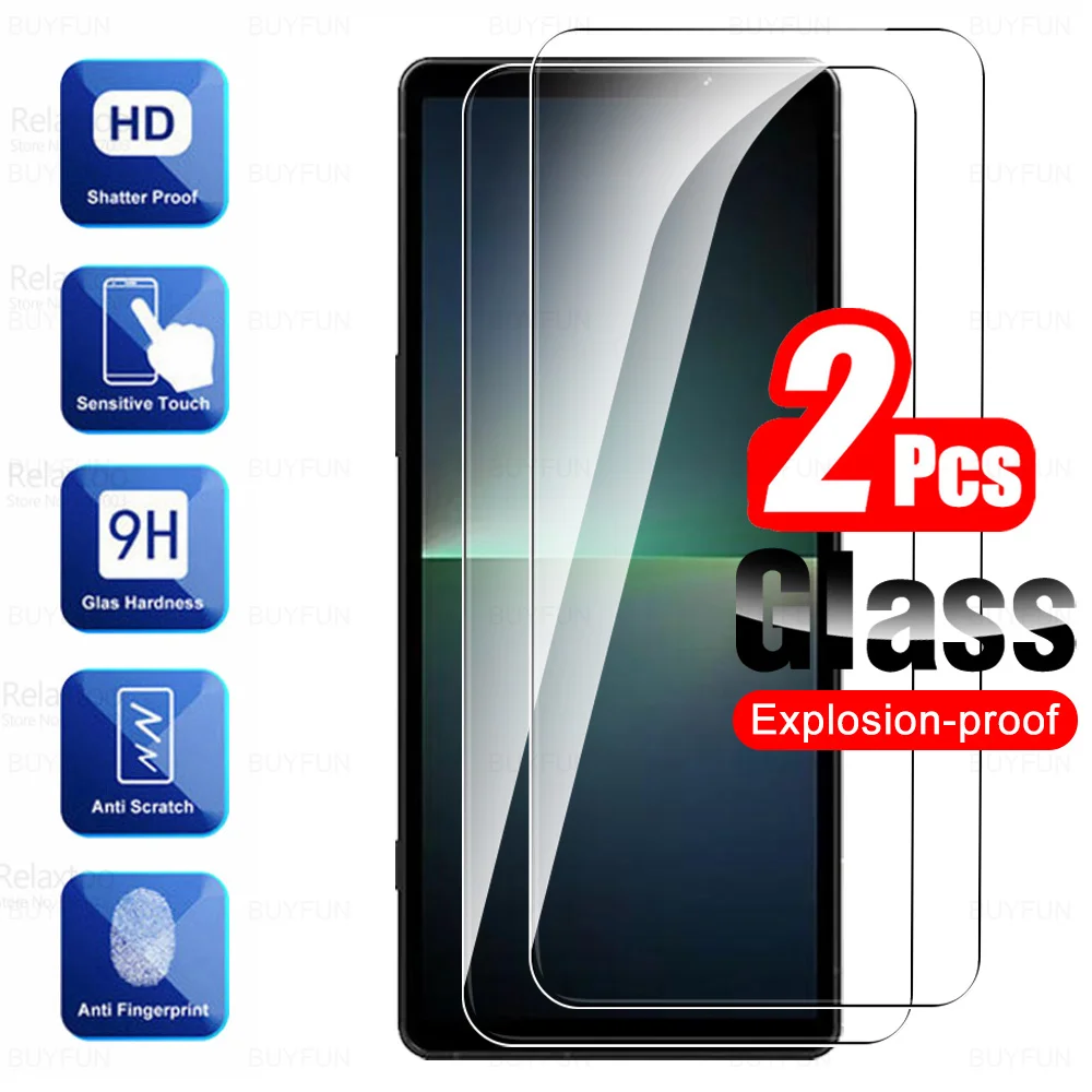 2 Pezzi Di Vetro Protettivo Per Sony Xperia 5 V 5G Vetro Temperato Per Sony Xperia 10 V 5G Xperia10 V Xperia5 V 10 V 5 V Protezione Dello Schermo