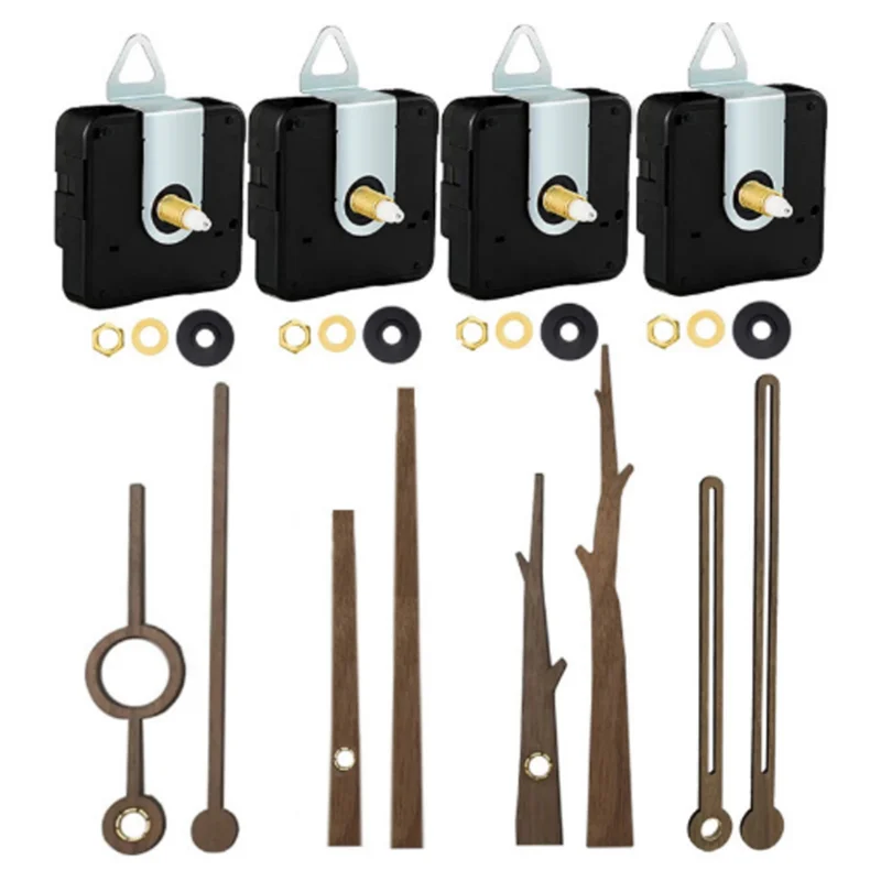 

4 шт., механизм часового механизма с крючками и 4 разными ручками