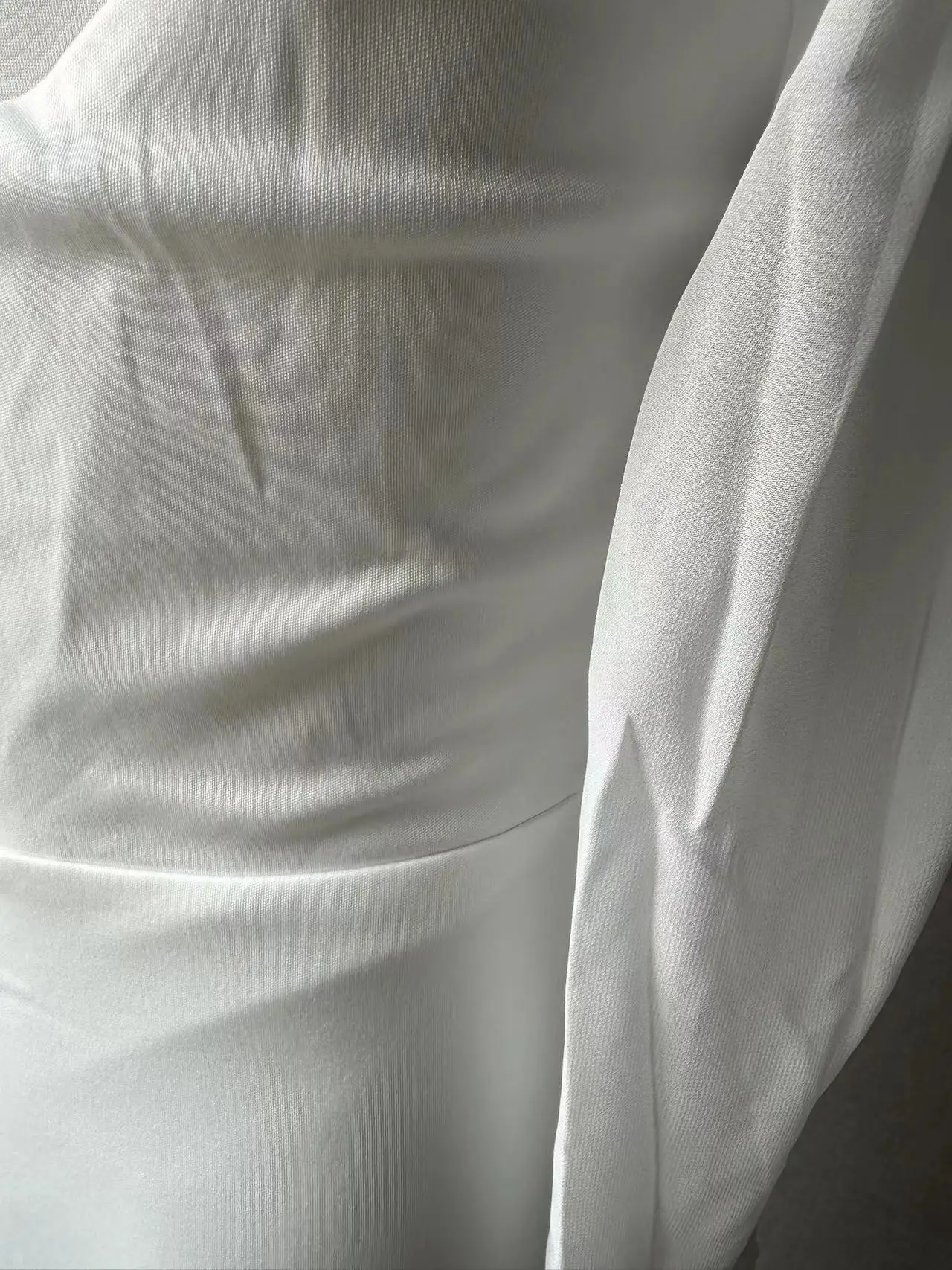 Elegant Square Neck High Waist Slim Evening Dresses Fashionable Chiffon Long Sleeve Womens Dresses White Temperament Party Dress