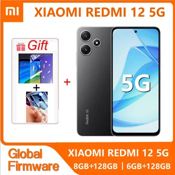 Global Rom Original Xiaomi Redmi 12 5G 5000mAh Battery Snapdragon 4 Gen2 SmartPhone 50MP Quad Camera 6.79 inch Screen LCD phone