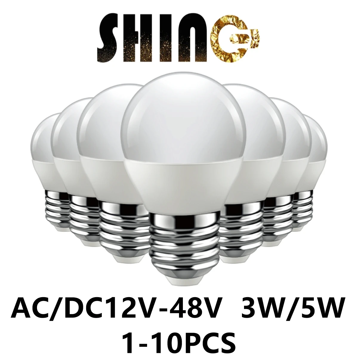 

LED Low voltage bulb G45 AC/DC 12V-48V E27 B22 Super bright warm white light 3W 5W for solar energy low voltage charger lighting