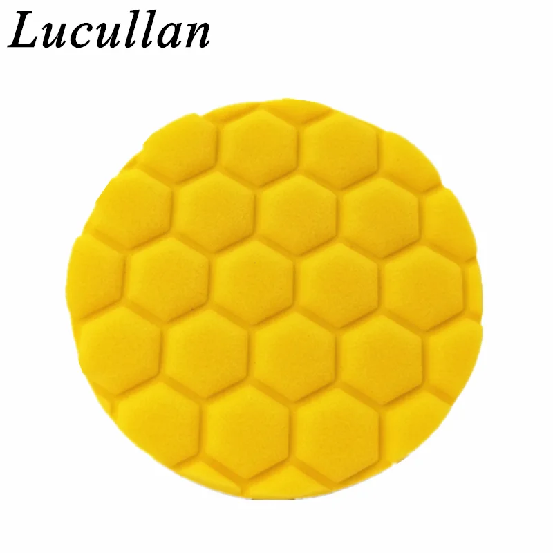 Lucullan Groove Type er Pad Ergonomic Design Hex-Grip Hand Applicator Car Care Polishing Sponge car cleaning sponge car polishing sponge