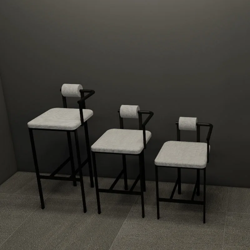 New Simple Industrial Style Bar Chair Nordic Home High Stool Bar High Foot Front Desk Chair Counter Stool