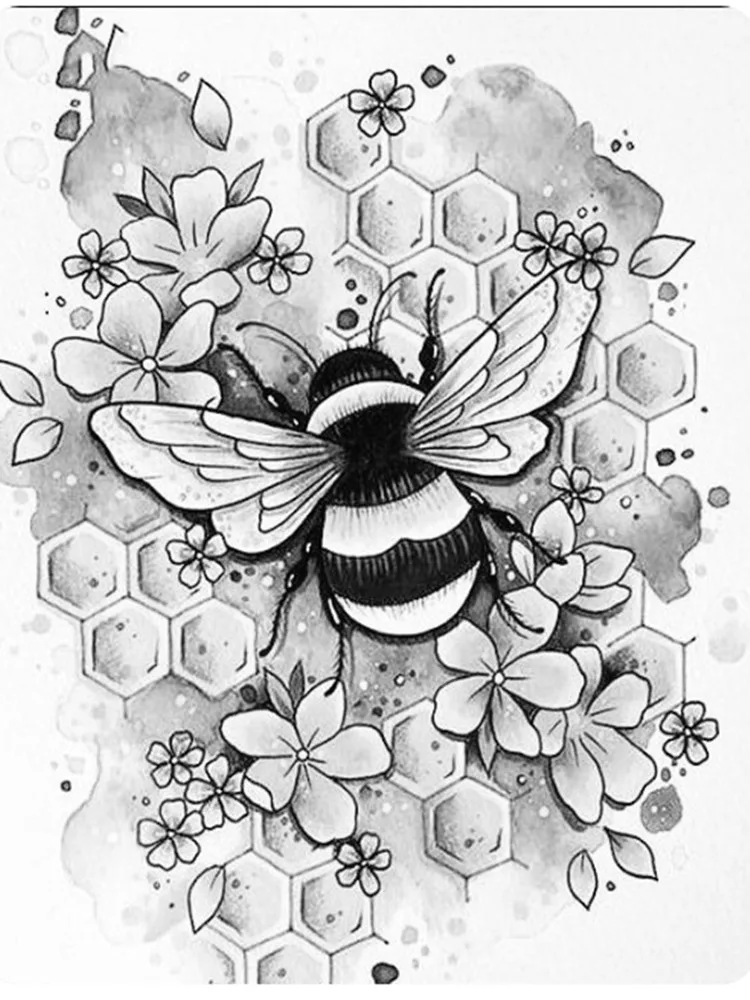 PH PandaHall Transparente Stempel - Libellen & Bienen Muster Für Kartenbasteln