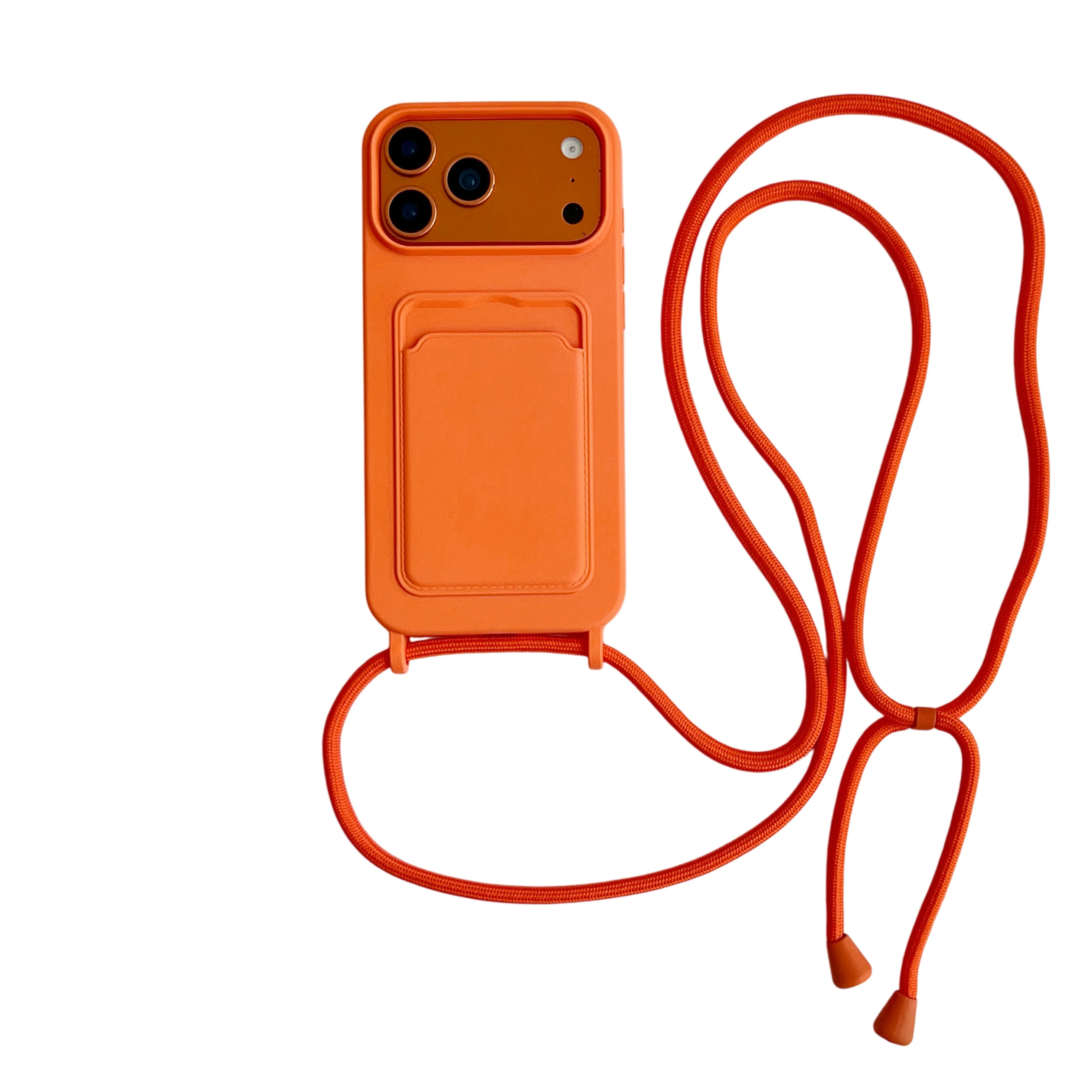 Versatile Crossbody Lanyard Phone Case with Card Slot and Soft Silicone Protector Cover
