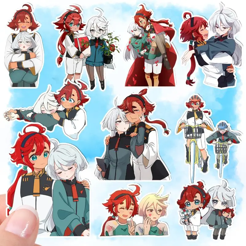 

The Witch From Mercury Sticker Suletta Mercury Stationery Stickers Miorine Rembran Decoration School Supplies Student Anime Gift