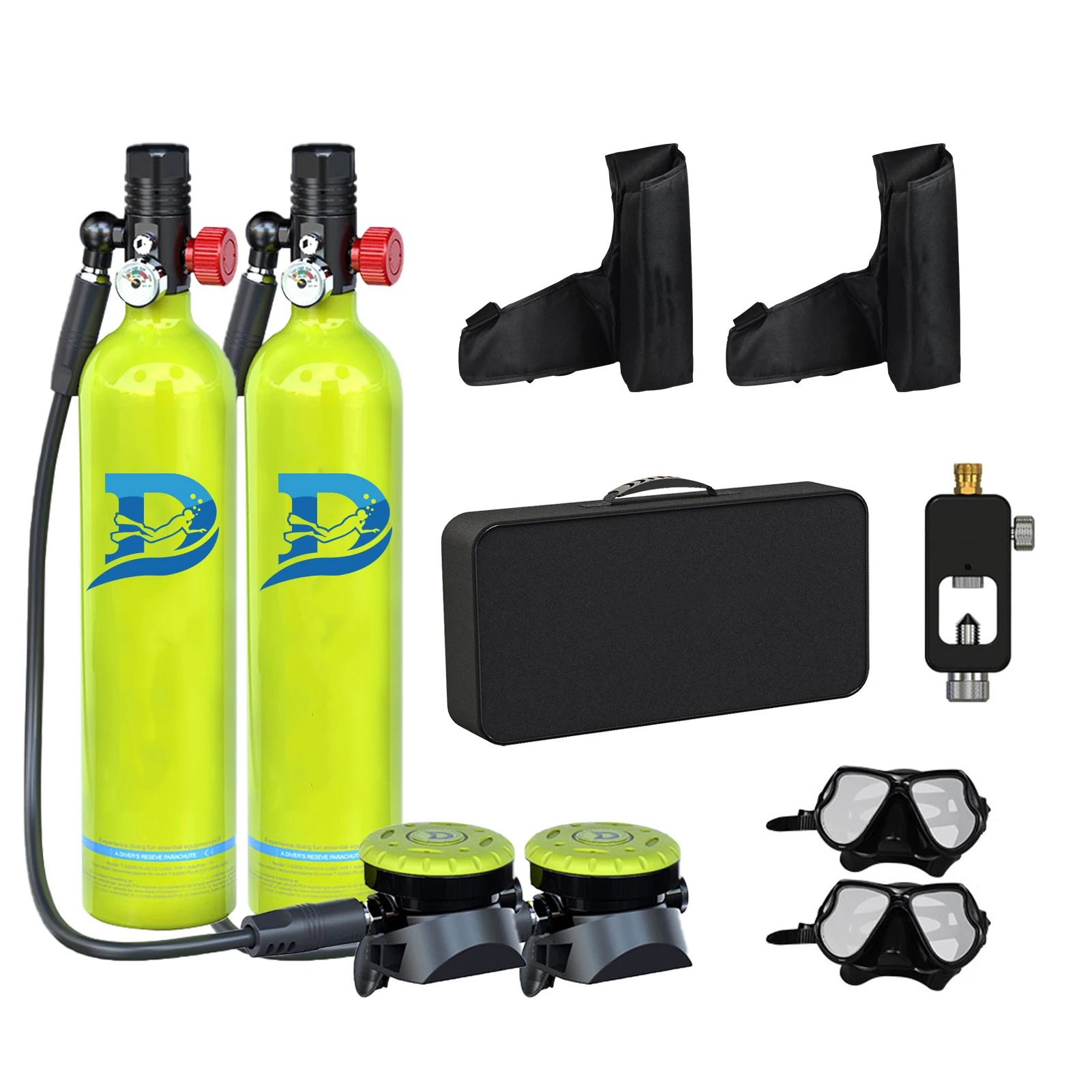 D Mini 1L Scuba Diving Equipment Scuba Oxygen Tank Underwater Breathing Portable Snorkel  Exploration Emergency Rescue 15-25 Min 5 m rod life detector 5 million hd ip68 audio and video search and rescue equipment underwater land search and rescue instrument