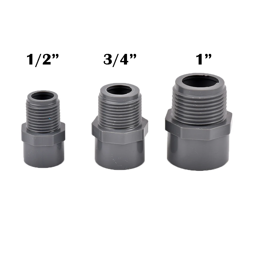 2pcs-PVC-1-2-3-4-1-Thread-Connector-20-25-32-mm-PVC-Water-Pipe.jpg 2Pcs Pvc 1/2 "3/4" 1 "Szál Csatlakozó 20/25/32 Mm Vízcső Adapter Kerti Öntözőcső Szerelvények - Image 2