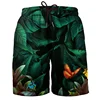 Hawaiian 3d Print Plants Beach Shorts For Men Boys Quick Dry Surf Board Shorts Bathing Suit Casual Summer Swimming Trunks 3