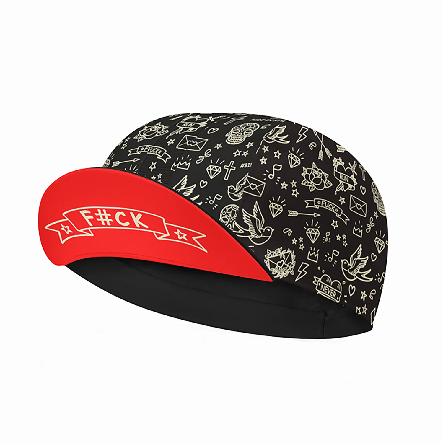 Cykelkasket båret under en hjelm