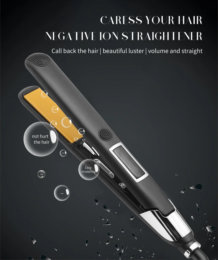 Professional Straightener Hair Salon Styling Curling Iron Flat Iron 480? Negative Ion Anti-scalding Hair Care