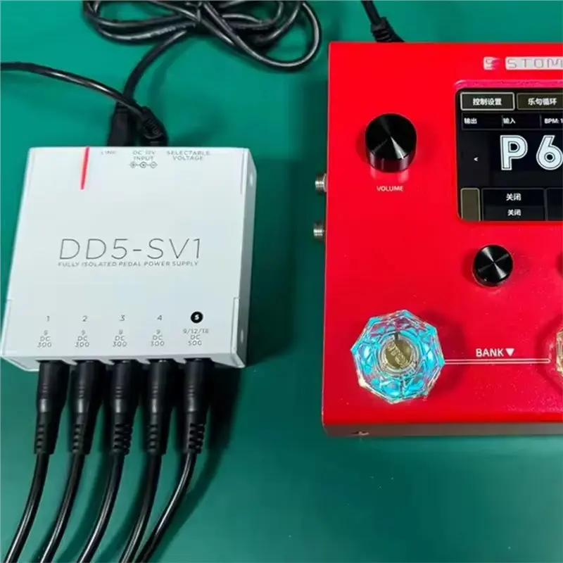 AT82-DD5-SV1 고출력 디지털 이펙터 이펙트 페달 전원 공급 장치 완전 절연 필터 리플 노이즈 감소