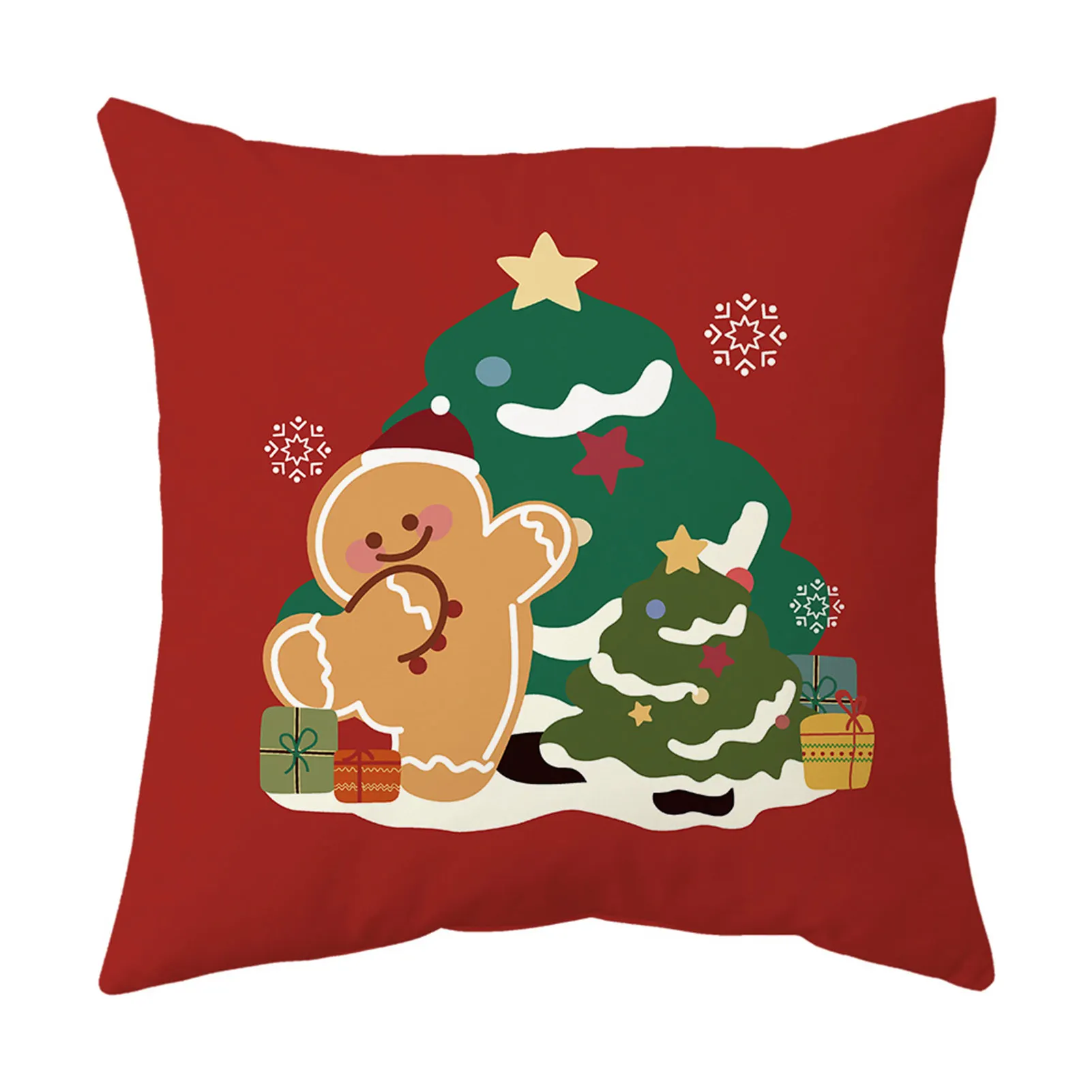 

Christmas Decorative Pillow Covers Rustic Winter Holiday Farmhouse Cushion Cases Winter Holiday Decor for Home Couch