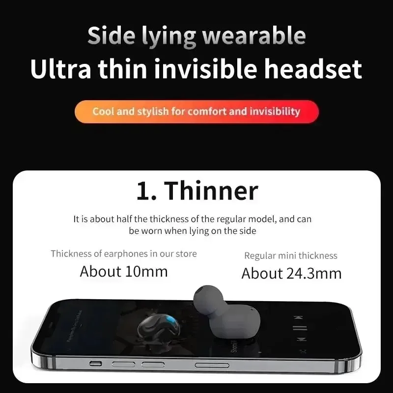 Wireless Earphone TWS Bluetooth Headphones Waterproof Noise Reduction