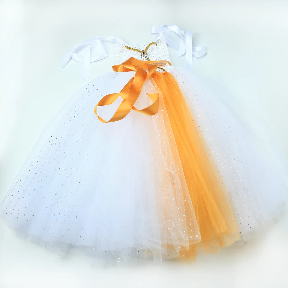 Tutu Halo Set Children's Fairy Costume Set - White Tutu, Gold Glitter Wings  & Halo For Angel/Nativity Christmas Nativity Costume