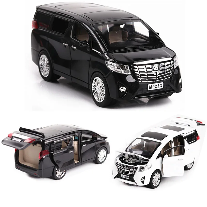 

Модель автомобиля Toyota Alphard MPV 1:24, литой автомобиль из сплава, Игрушечная модель автомобиля, детская коллекционная игрушка, бесплатная доставка