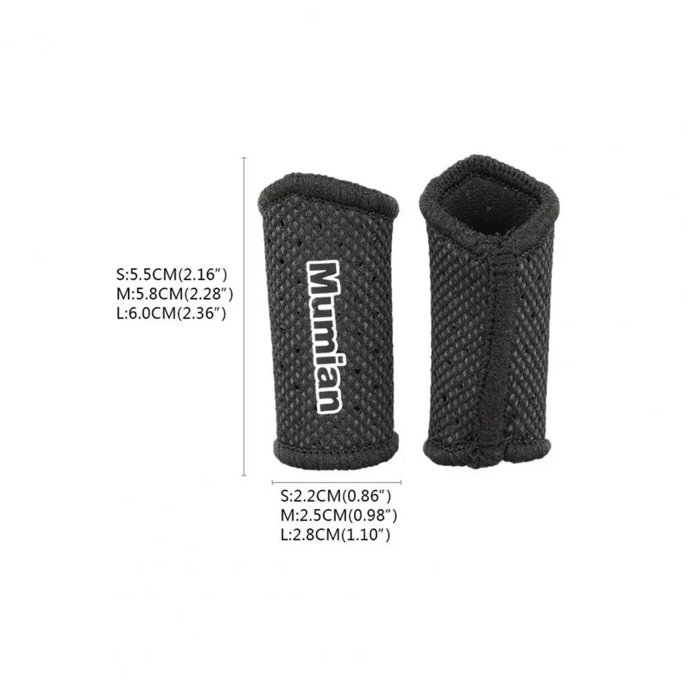 1 Pair Finger Protector Breathable Stylish Stretch Elastic Arthritis Finger Stall Protector Sleeve Sport Strap Wrap