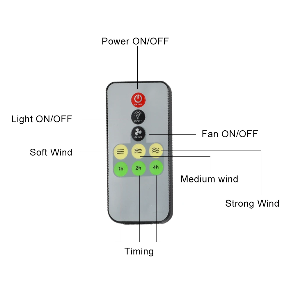 24W Fan Light With Smart Remote Control Ceiling Light Fan Led Bulb E27 Lamp For Bedroom Living Room fan with light